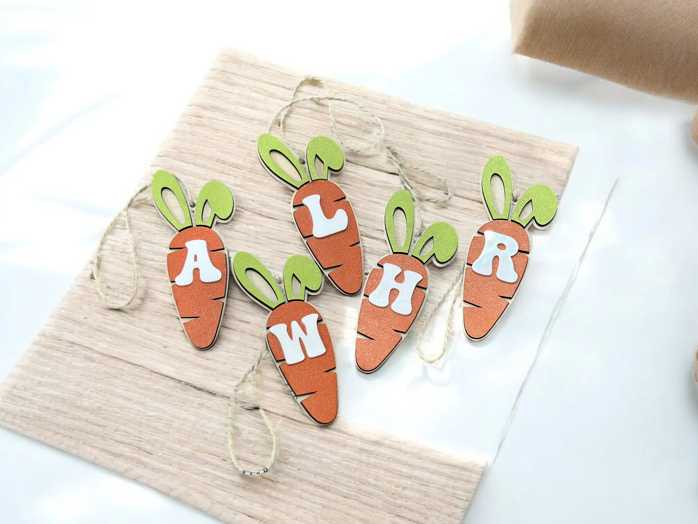 Carrot Easter Basket Decor Personalized Custom Easter Tag for Kids' First Easter Basket