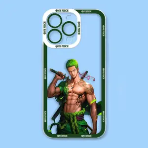 Anime One P- Zoro Clear Phone Case For iPhone 17 Air 16 15 14 13 12 11 Pro Max Plus  Cover