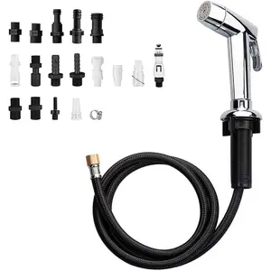 Kitchen Sink Sprayer,  Side Sprayer, Sprayer  Replacement,Sink  ,17 ADAPTERS,Sink Sprayer Chrome
