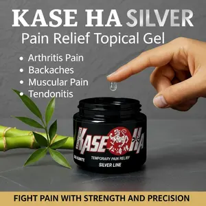 Kase Ha Silver 4oz Gel Long Lasting Topical for Arthritis Backaches Muscular Joint Tendonitis & Carpal Tunnel Pain Relief & Other Common Pain