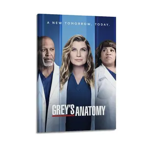 Grey's Anatomy Poster for Bedroom Aesthetic Canvas Wall Art Living Room Posters Painting Picture Print Modern Family Decor Artist Bathroom Poster
