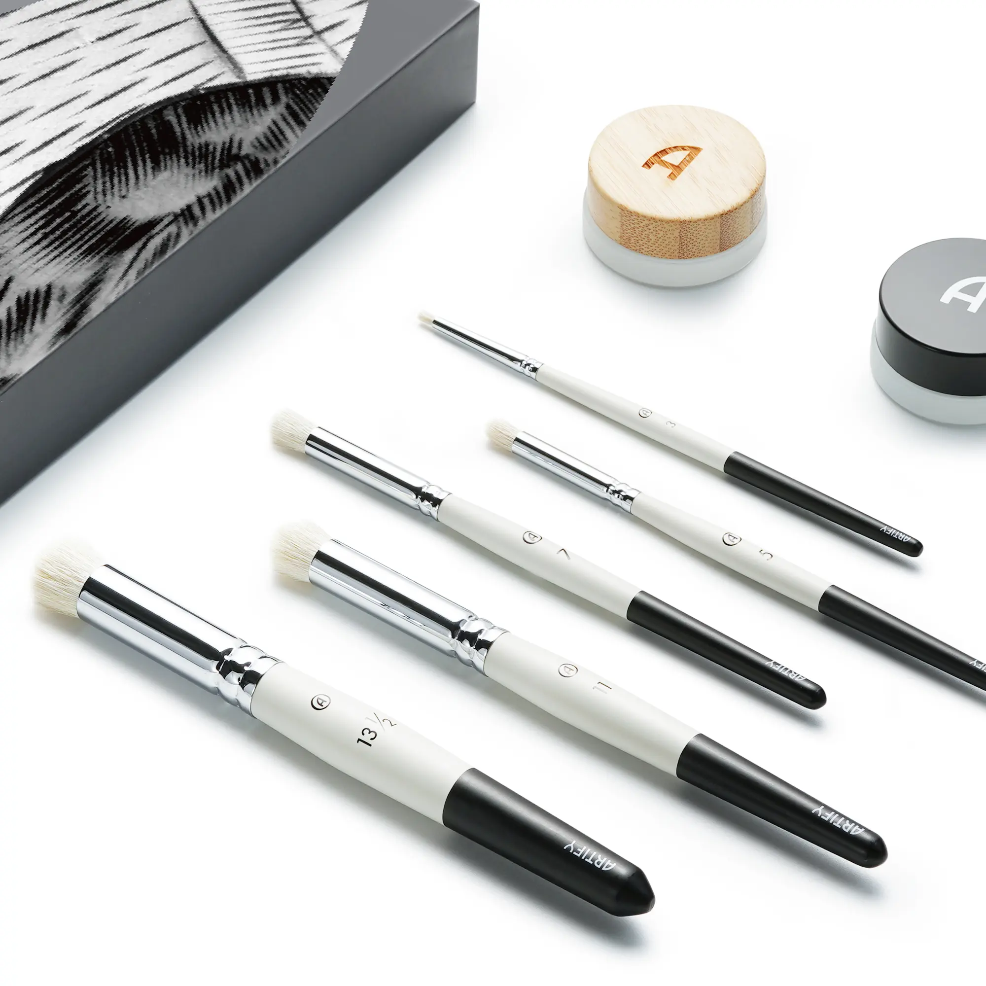 Artify drybrush Set Animal Hair, Professional-Grade Dry Brush for Effortless Miniature & Model Painting