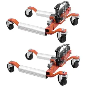 【GARVEE】Car Wheel Dolly Set of 2 with 1500LBS Capacity and Hydraulic Tire Jack, Designed for Easy Vehicle Positioning for Trucks, RVs, and Trailers, Durable and Efficient, Yellow Color