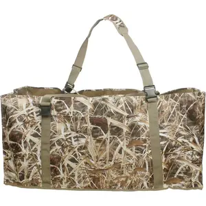 12 Slot Duck Decoys Bag with Waterfowl Hunting Blind Camouflage Printing