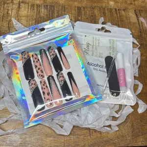 Square cheetah nails