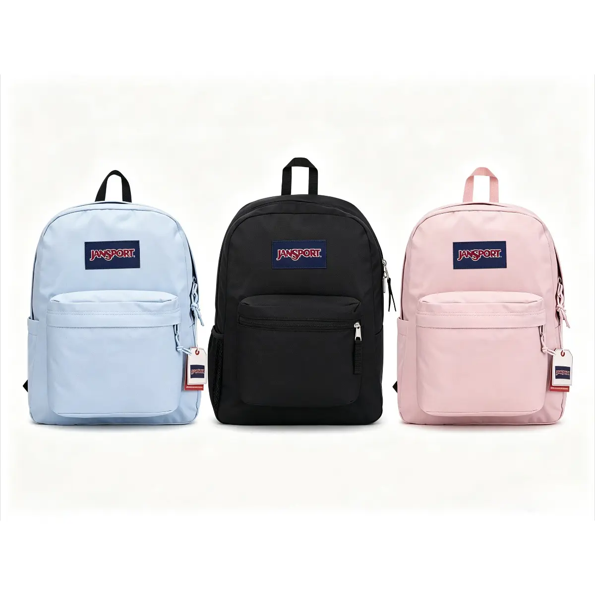 JanSport Cross Town Backpack - A Simple Bag for Everyone with 1 Main Compartment and a Front Utility Pocket - Premium Accessories - Black
