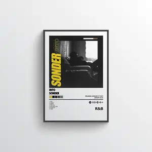 Brent Faiyaz Wasteland Wall Art Poster HD Print Unframed, Sonder album poster, Brent Faiyaz wall art, wasteland album poster, Hypebeast Room Decor, Gift for Him