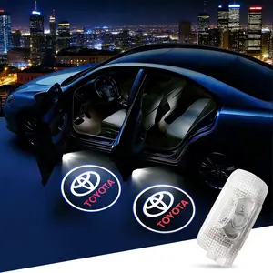 2 PCS Never Fade HD Car Door Lights Logo Projector，Ghost Shadow Puddle LED Lamp Fit for Highlander Camry 4Runner Sienna Corolla Tundra Prius Venza Prado Sequoia Reiz Previa Model