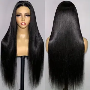 13x4 lace front wig,26 inch straight wig,black synthetic wig,long silky straight hair wig,daily wear synthetic wig