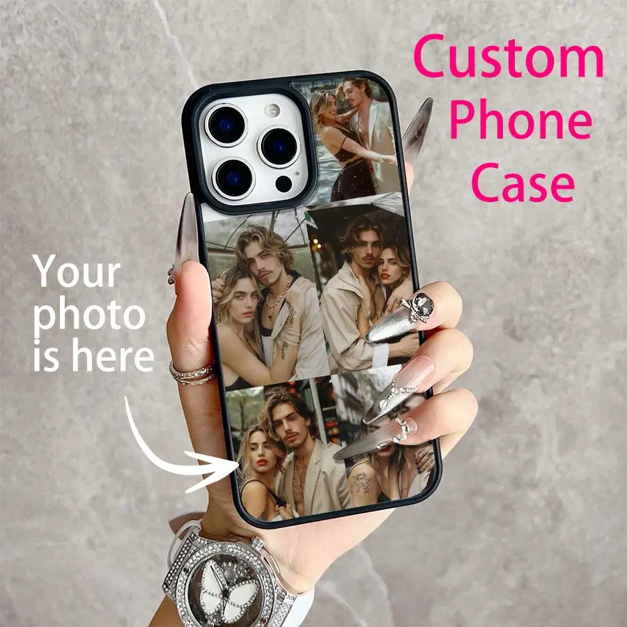 Design a couple photo magnetic phone case - Sleek Design, Photo-Customizable, Compatible with iPhone 11-18 Pro Max, Galaxy S22-S26 Ultra, Ideal Anniversary Gift