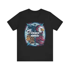 Strength in Numbers T-Shirt, Teamwork Shirt, Inspirational Graphic Tee, Motivational Clothing, Unity Apparel Casual Cotton Menswear Top Streetwear