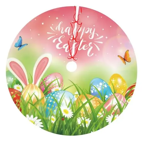 Easter Eggs Bunny Ears Grass Happy Easte