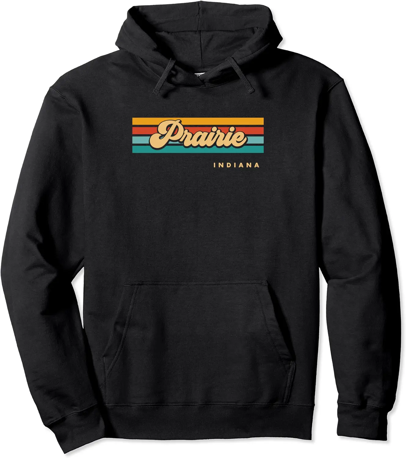 Vintage Sunset Stripes Prairie, Indiana Pullover Hoodie - Keithhodges Shop 60B0CMR57HBX
