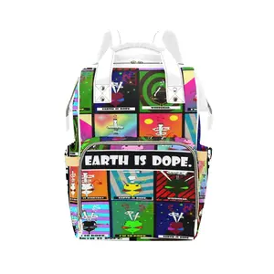 Dope Alien Project MultiVerse Color Earth Model1688 Stylish and Practical Backpack with Color Design and Adjustable Shoulder Strap