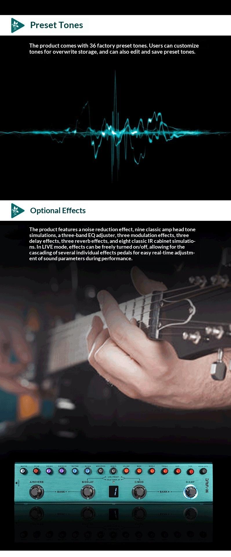 Electric Guitar Effects Unit, Multi-effects Processor, Delay, Reverb