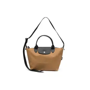 Longchamp Le Pliage Energy 25 Crossbody Bag with Snap and Zipper Closure in Caramel Brown for Women