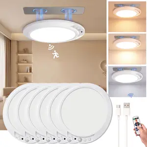 JNOEC Rechargeable No-Wiring Intelligent Motion Sensor Light, New Upgraded LED Bulb Materials, Built for Long-Lasting Durability, Dimmable Timing Motion Activated Lamp