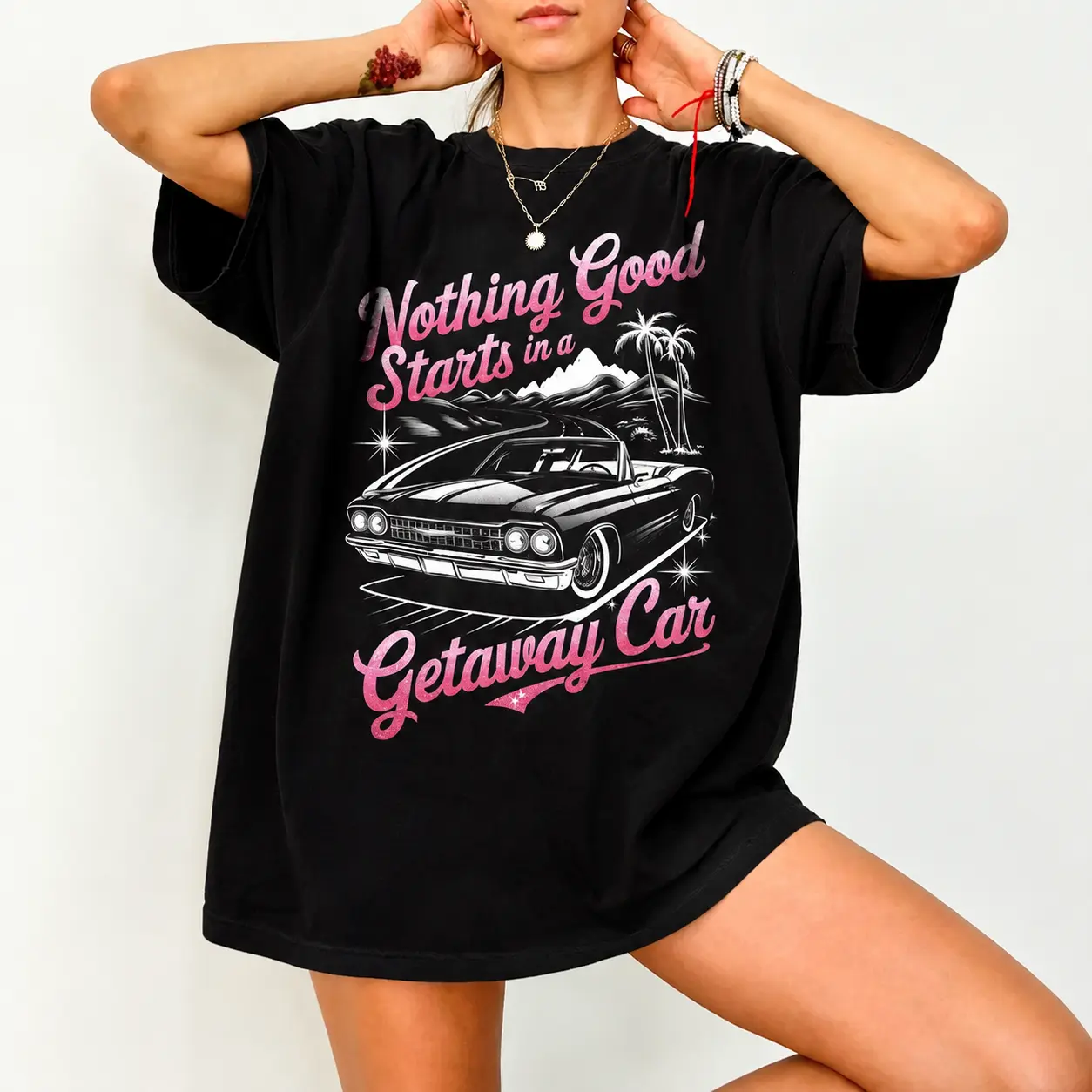Getaway Car |   Graphic Tee |   Vintage Car, , for Him/Her, Reputation, Merch, Lyrics T-shirts, Crewnecks, Hoodies – Gifts Suitable for Anyone