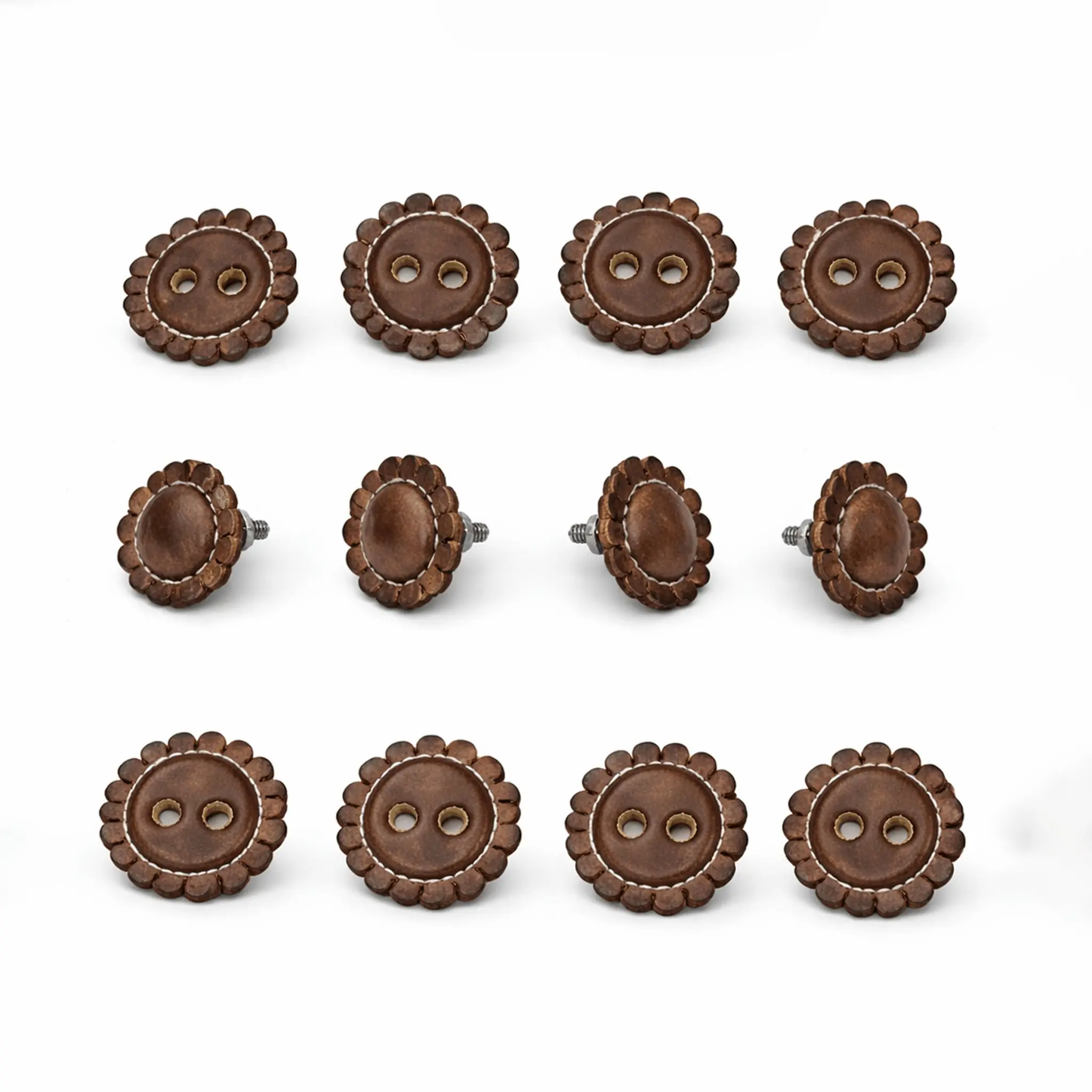 Brown Juego De Chapetones Cafe Monturas Charras