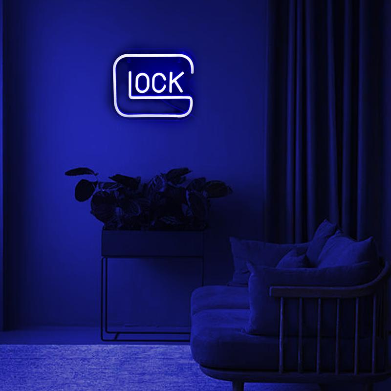 Lock Shaped Neon Lights, Acrylic Night Light, Simple and Stylish Design, USB Power Supply, Perfect for Bedroom Study Shop Decoration, Gift Idea for Valentines Day