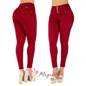 J165-0552-Push Up Colombian Jean - Fashion Bottom for Everyday Wear - Womenswear