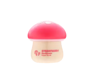 TM-Magic Food Strawberry Mushroom Sugar Scrub 2.37 oz - Exfoliates Dead Skin with Strawberry Seeds & Sugar Granules for Brighter, Soofter Skin Body Care Mild