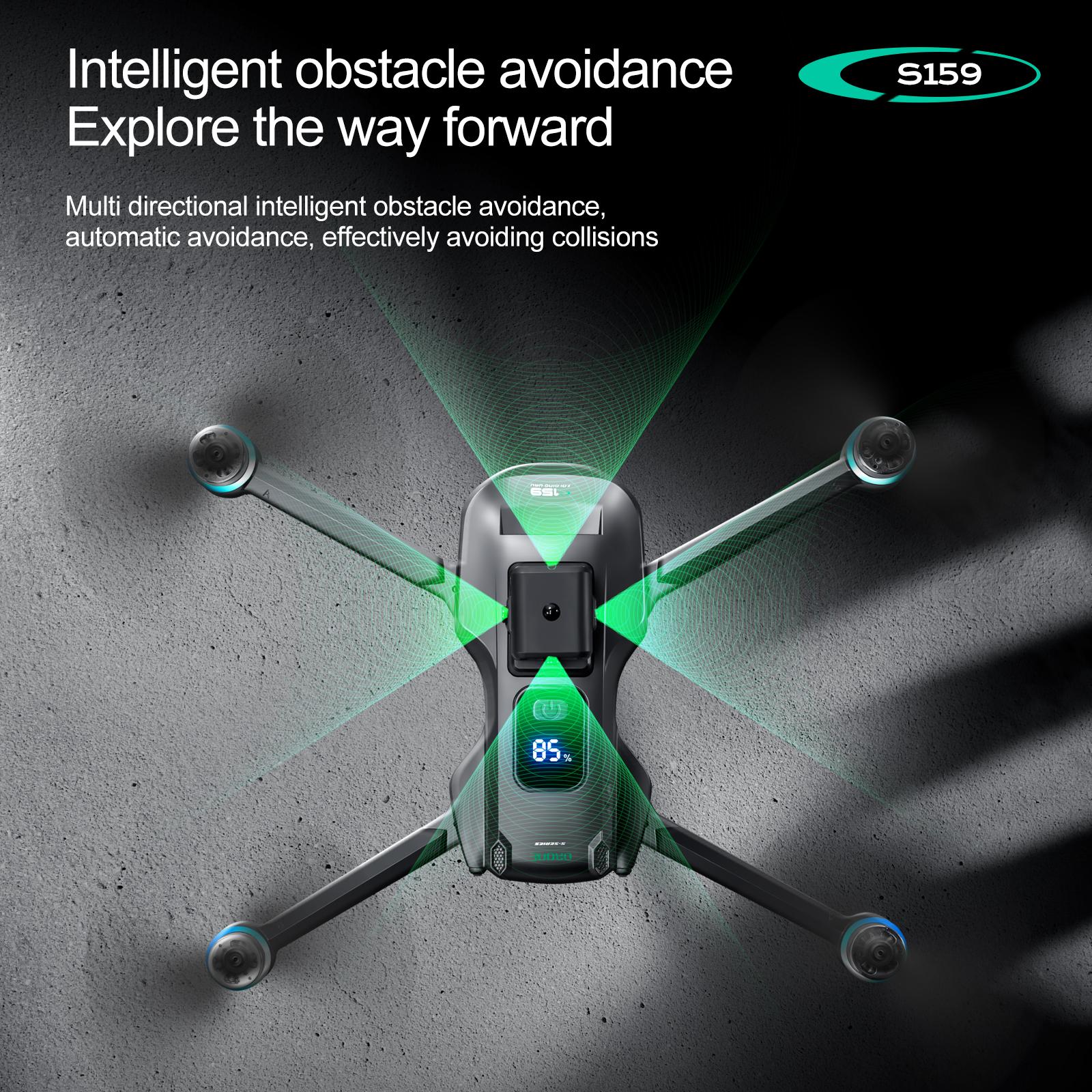 4K Camera Drone for Adults with GPS and 5G Remote Controller, 5.9" HD Screen, Obstacle Avoidance, One-Key Return, Optical Flow Mode, Brushless Motor FPV, Beginner Quadcopter with Dual Battery Set foldable takeoff altitude hold