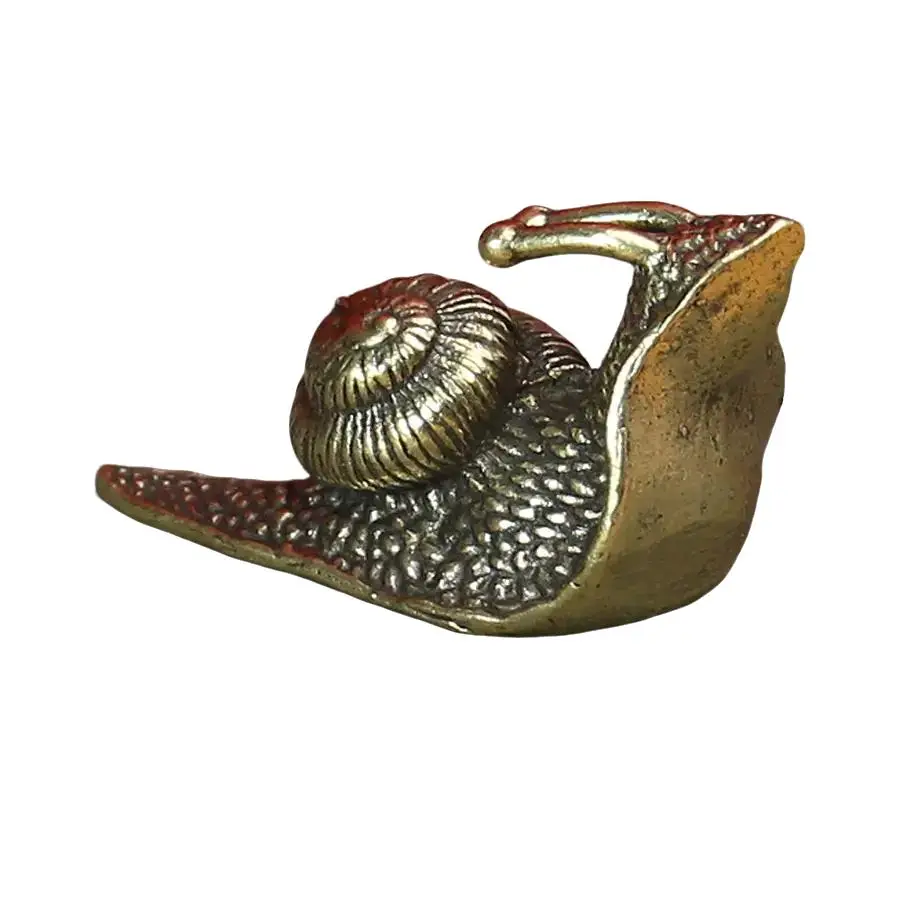 Creative Copper Snail Design Decoration Craft, Decorating Copper Snail Decorative Ornament, Desk Decorations for Home Office, Figurine Gift Ideas