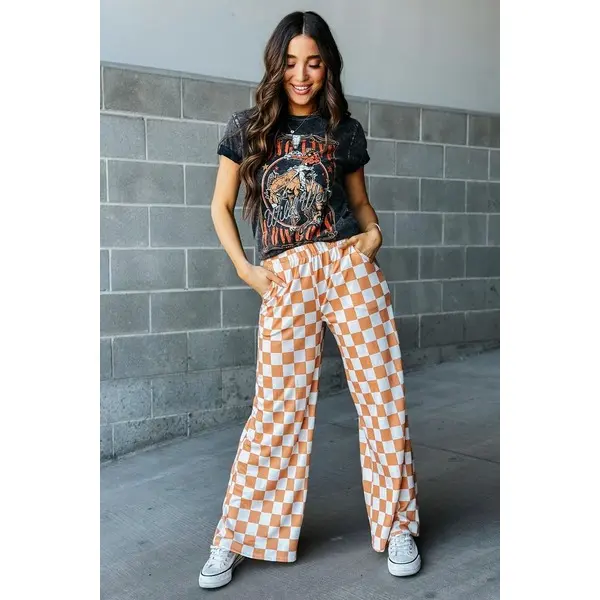 Checkmate Pants - Camel