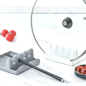1pc Utensil Holder for Countertop | Spatula Pot Lid Cooking Holders| Kitchen Tool Gadget Tableware | Spoon Rest | Stove Top Large Rest | Hanging Hook | Ladle Holder for Counter | Grill Mat Utensil Holder | Kitchenware