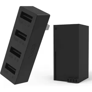 4 Ports USB Hub 2.0 for  Series X/S, High Speed USB Hub Splitter Expansion Adapter Compatible with  Series X/S Console