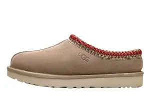 UGG Wmns Tasman 2 Slipper Sand Dark Cherry Round Toe Summer Home Wear True to Size Cozy Nights