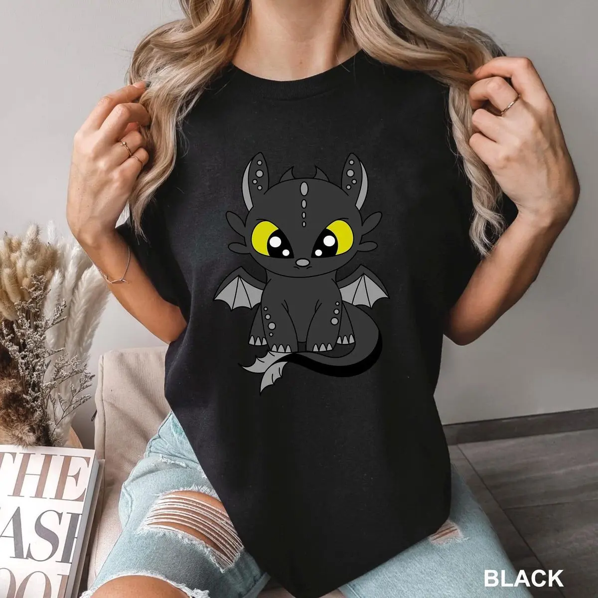 Comfort Colors Toothless Dragon Shirt, Toothless And Light Fury T Shirt, How To Train Yor Dragon Tee, Dragon Matching Shirt, Unisex Short Sleeve Tee, Crewneck Top