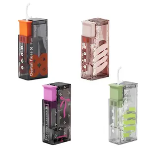 4 Pack Floss Dispenser with 40 Dental Floss, Flosser Storage Box for Adults, Tooth Picks Holder Suitable for Tourism and Business Trips - Tools Hardware.