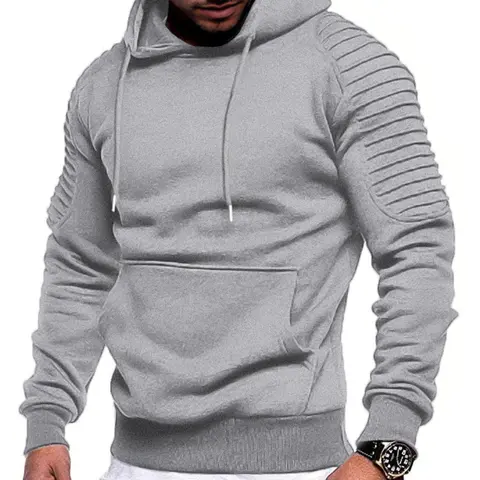 B Mens Hoodie Sweatshirts Casual Drawstring Hoodies Fashion Hooded Collar Athletic Pullover with Pocket