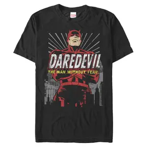 Men's Marvel: Daredevil Distressed Comic Poster T-Shirt