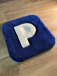 Rug - Hand-Tufted 100% Acrylic Yarn 16" x 16" Custom Sizes Available Expertly Crafted for Comfort & Longevity