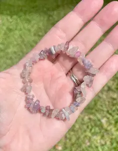 Unicorn Stone Crystal Elastic Chip Bracelet