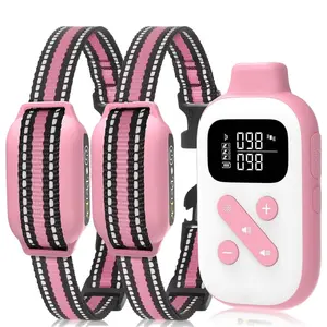 Dog Training Collar for 2 Dogs, Remote Control 2800ft Range, 3 Modes, USB Charging, Suitable for 4-100lbs, Anti-Barking Device