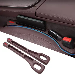 2PCS Car Seat Gap Filler Side Seam Leak-proof Strip For Toyota TRD Logo Corolla Chr Avensis Yaris Camry Racing Interior Accessories