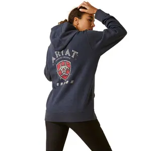 Ariat Ladies Rebar Superior Graphic Navy Heather Hoodie 10046418