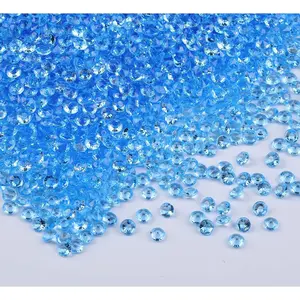 10000 count/Pack Wedding Table Scatter Confetti    Vase Fillers 4.5 mm Rhinestones for Wedding, Bridal Shower, Vase Beads Decorations (Light Blue)