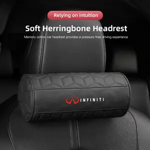 Car Headrest Neck Support Seat Lumbar Cushion Neck Pillow For Infiniti QX50 QX60 Q70L QX70 QX55 Q50 FX35 Q30 G37 JX35 G35 Q60 QX80 QX30 ESQ G25 G37 FX37 FX50 EX35 EX25 EX37