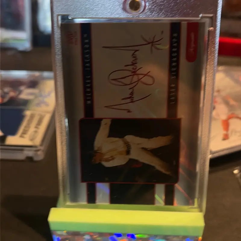 Michael Jackson RED Laser Signature 76/87 2025 Michael Jackson bad world tour keepsake edition