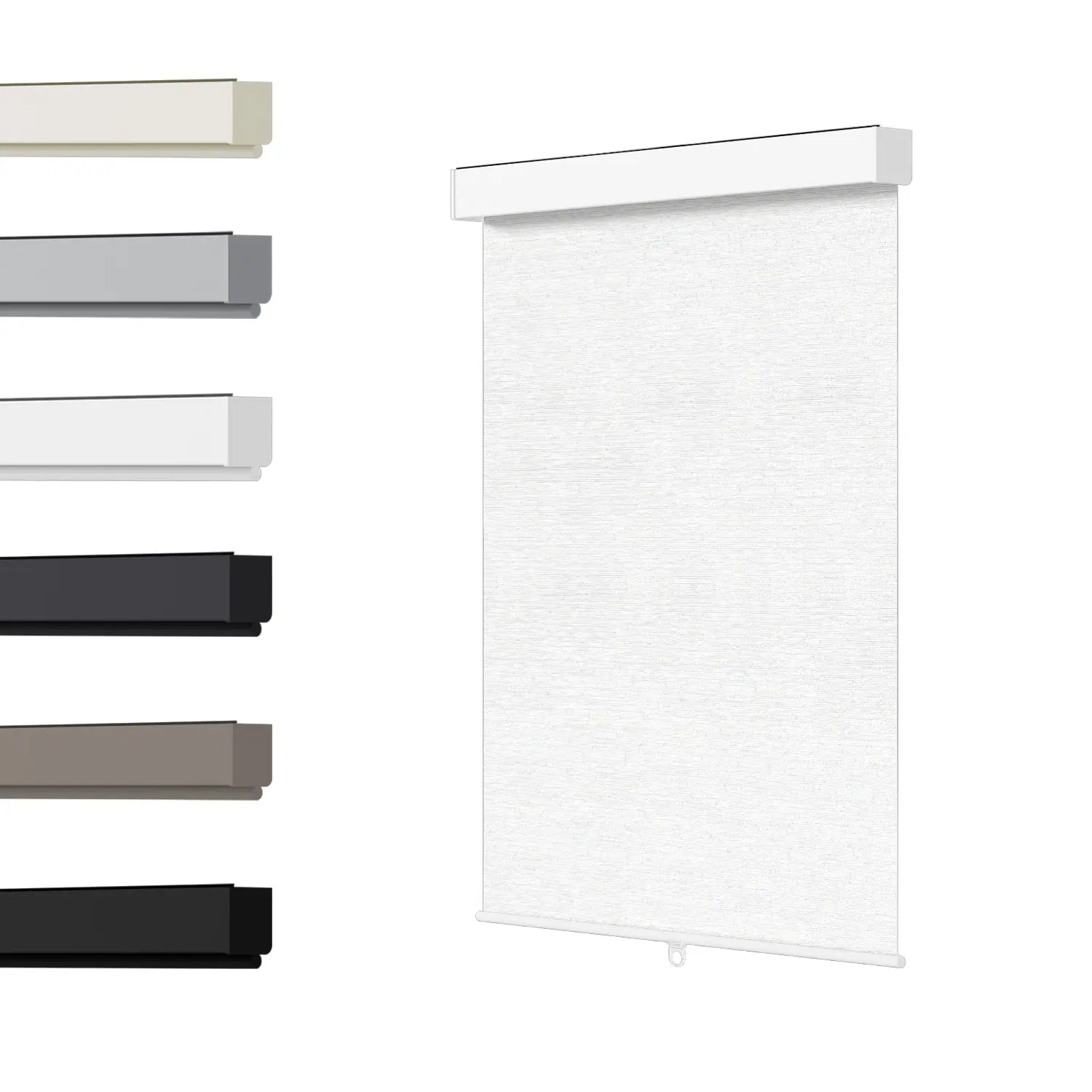 Blackout Roller Shades, Free-Stop Cordless Roller Blinds for Windows, Thermal Insulated Fabric Window Shades UV Protection for Home, Office, Bedroom, Door, White, 72" H