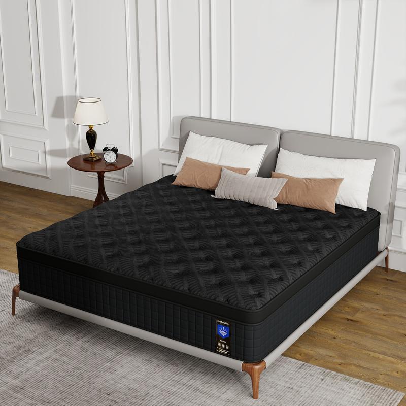 Hybrid Mattress in a Box,12/14 Inch, Twin / Full / Queen / King SizesCooling Memory Foam & Pocket Springs, MediuFirm, Pressure Relief, CertiPUR-US & OEKO-TEXCertified colcho  para  cama queen size mattress jelly bed mattress colchones para cama