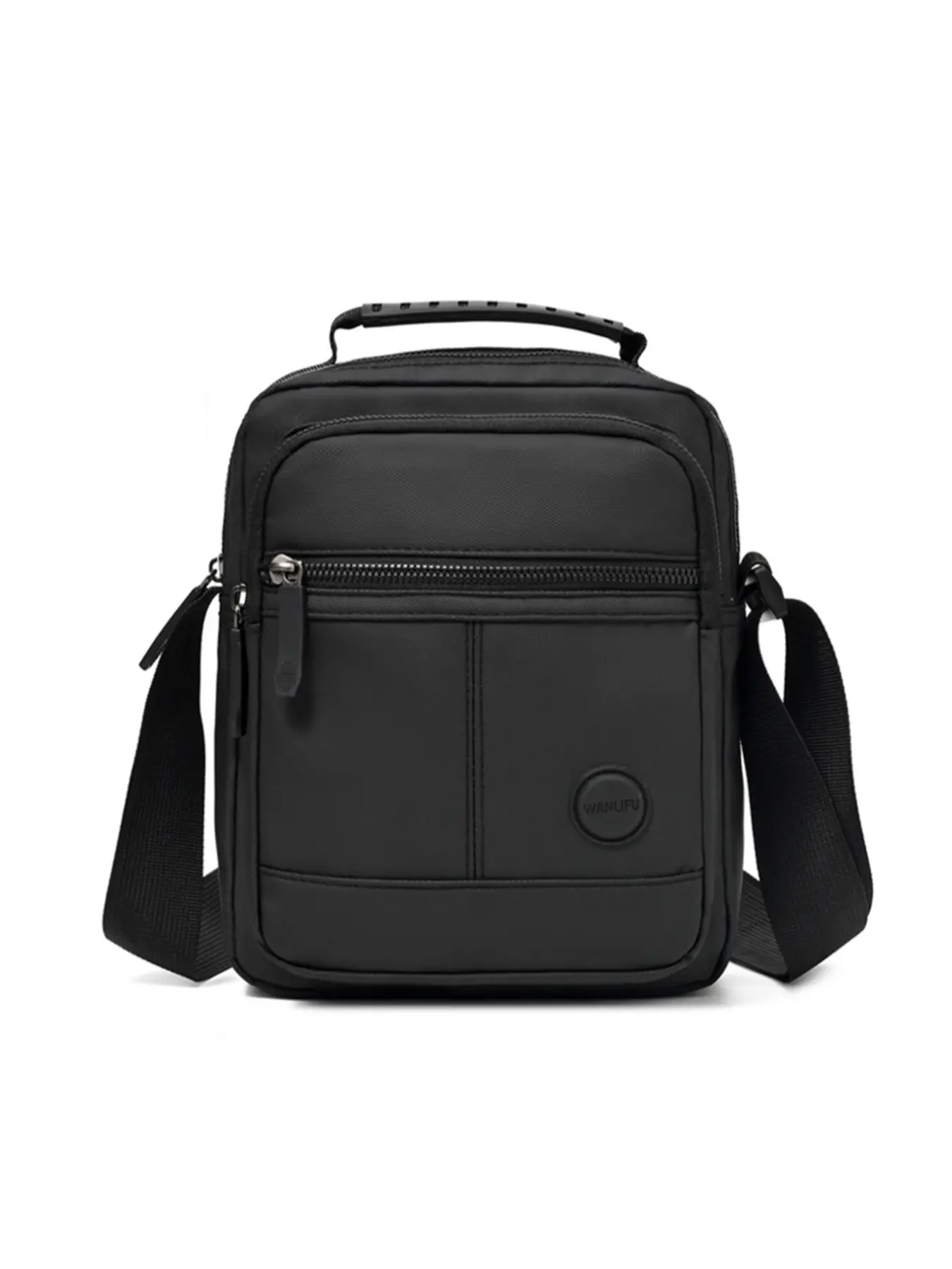 Men's Large Capacity Crossbody Bag, Multi-Layer Single Shoulder Backpack, Waterproof Oxford Fabric Business Casual Satchel