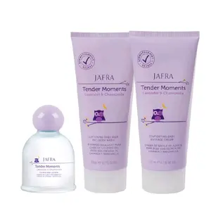 JAFRA Tender Moments Lavender & Chamomile Bundle - Cologne unisex 3.3 Oz  and lotion 6.7 Oz Calming Aroma Scent Body Wash Set Soothing Body Care