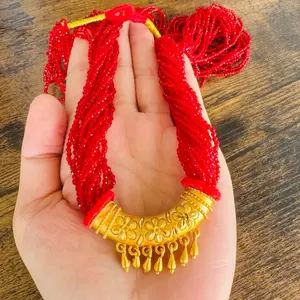 Gold plated C-Tilhari in hydro Potey long length