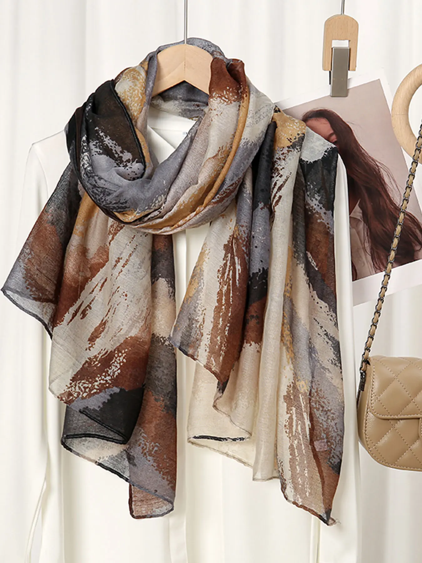 1pc Muslim shawl scarf suitable for women, lightweight, Summer and sun resistant, suitable for daily wear and travel, soft accessories, convenient and easy to wrap and wear Muslim headscarf cover Hijab, Modesty Hijab Wrap
